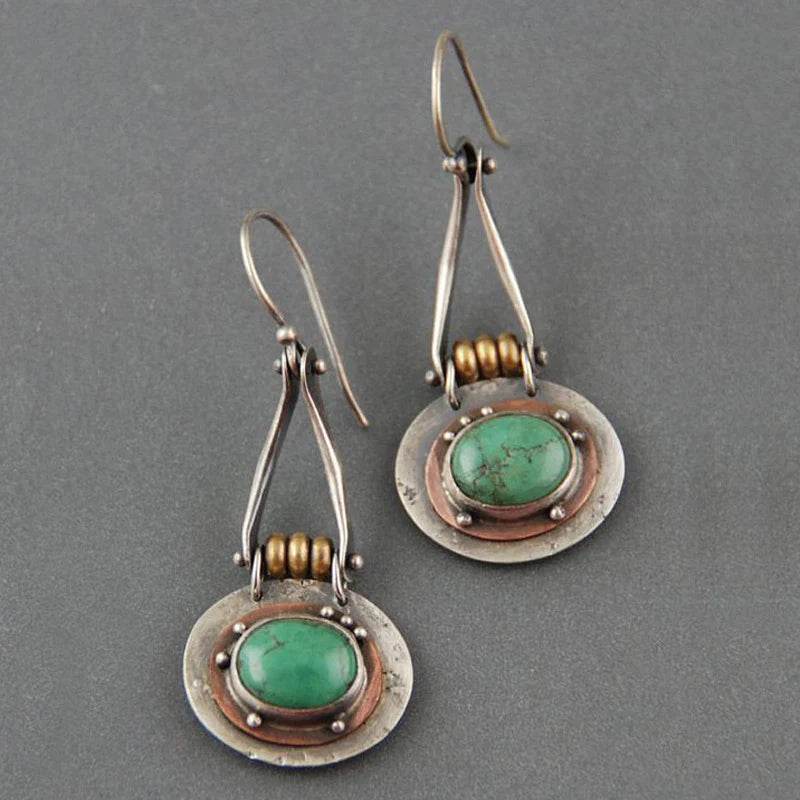 Turquoise Twee Kleurige Earrings