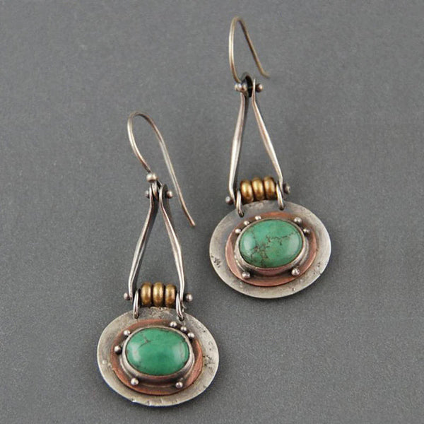 Turquoise Twee Kleurige Earrings