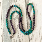 Amethyst Mala Beaded Bracelet