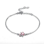 Rose Gold Paw Jewelry Set — 4-Piece Zirconia Heart Set