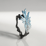 Blue Crystal Whisper Ring — (Adjustable)