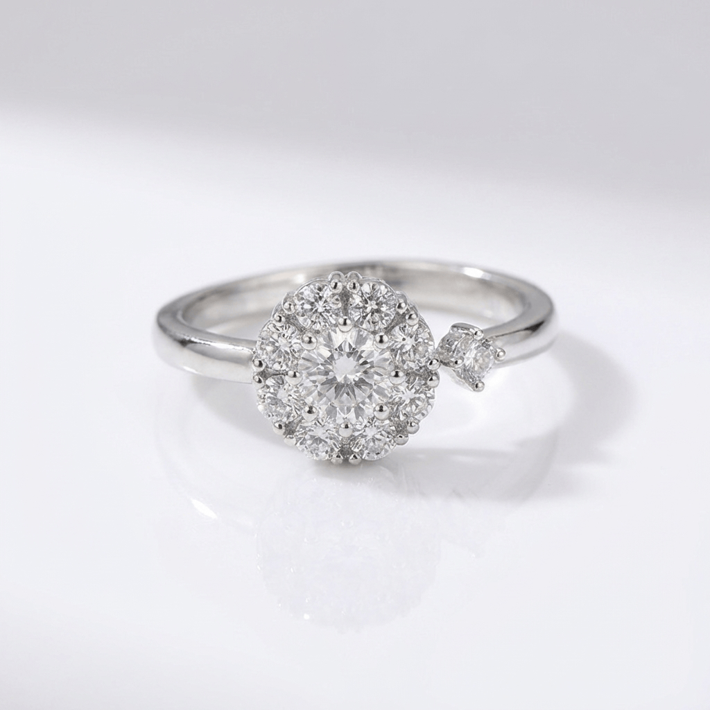 Diamond Cluster Ring — (Adjustable)