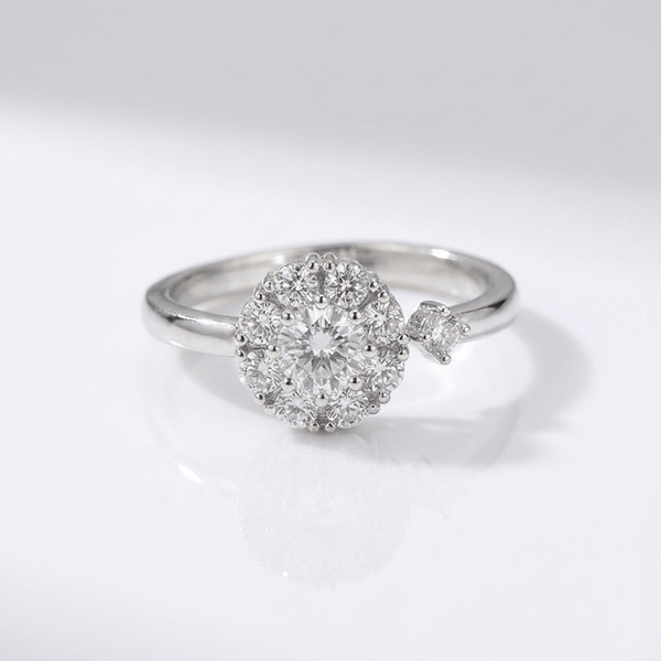Diamond Cluster Ring — (Adjustable)