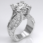 Silver Diamond Glamour Ring