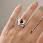 Silver Black Onyx Vintage Ring — (Adjustable)