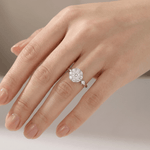 Diamond Cluster Ring — (Adjustable)