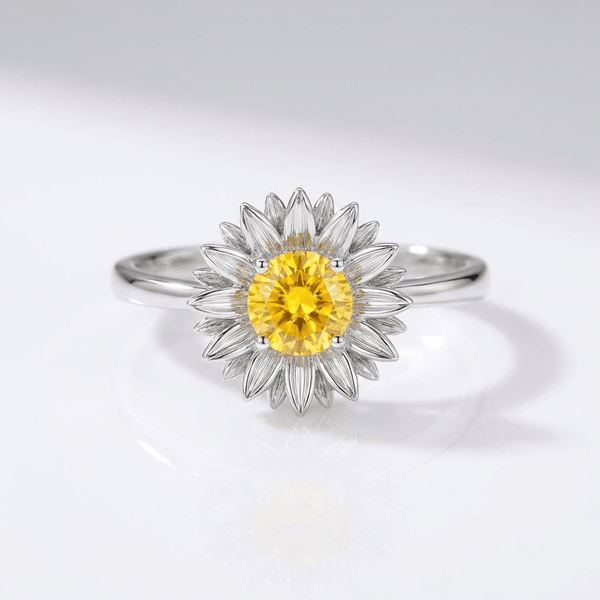 Sunflower Ring — (Adjustable)