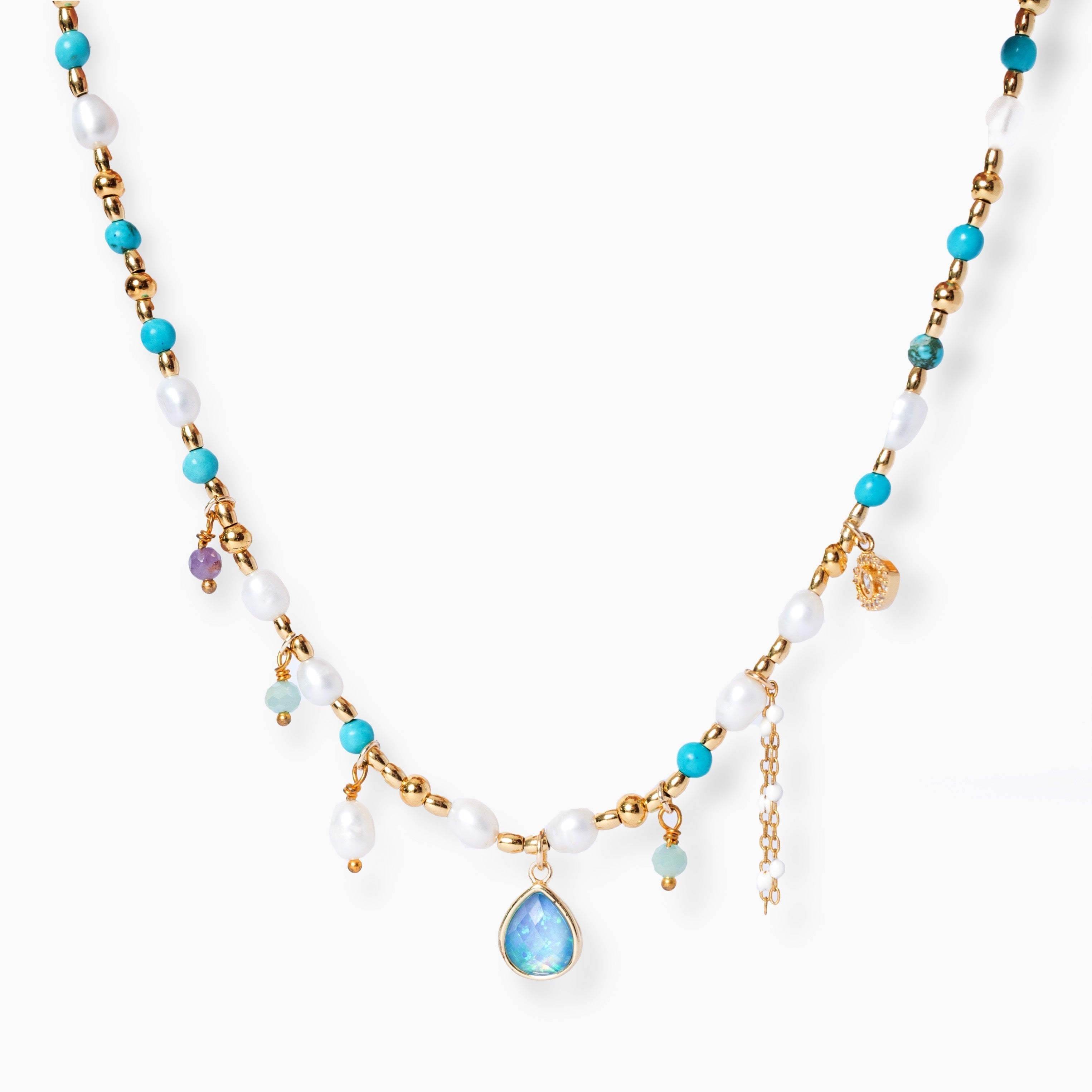 Opal & Pearl Necklace