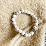 Natural Gemstone Bracelet with Paw & Heart Charm — Handcrafted Design