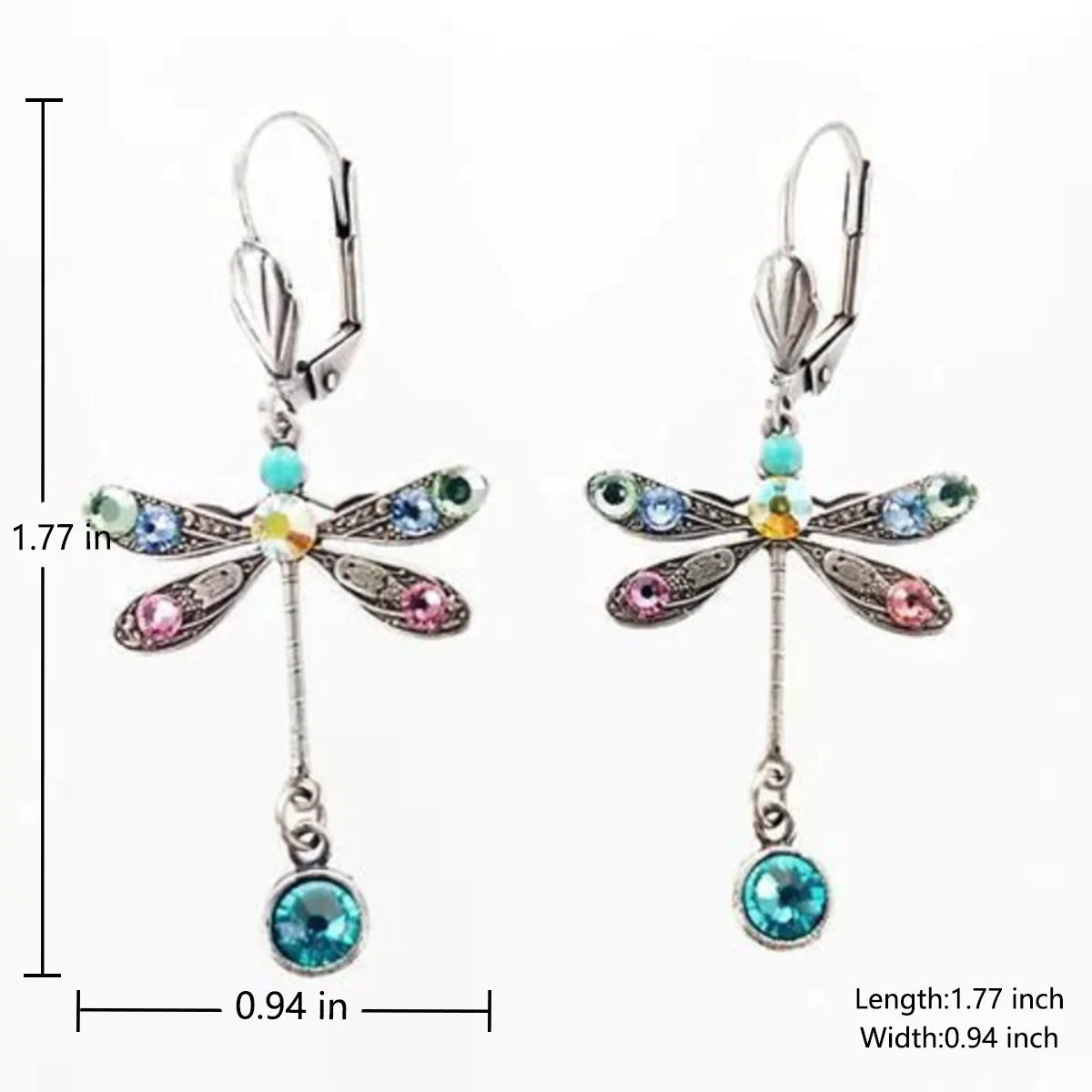 Elegant Engraved Dragonfly Earrings