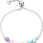 Sterling Silver Paw Print Bracelet — Adjustable Fit