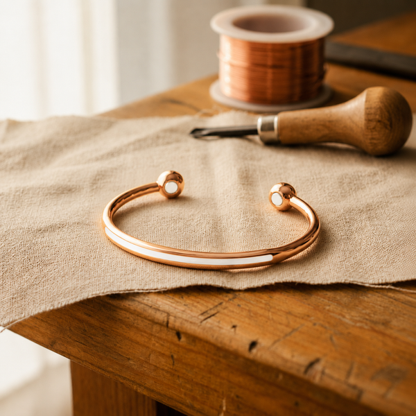 White Vein | Copper Bracelet