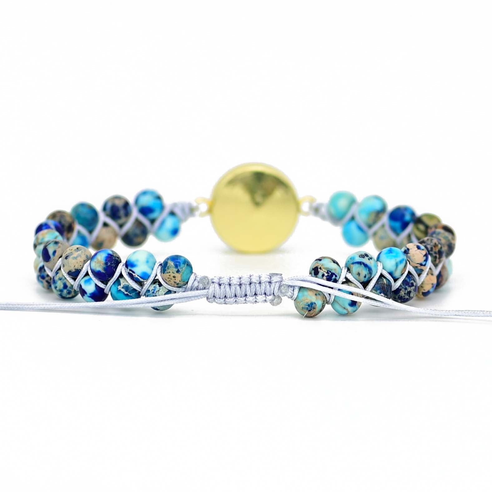 Vibrant Opal Evil Eye Bracelet
