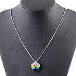 Rainbow Memorial Heart Pendant Necklace