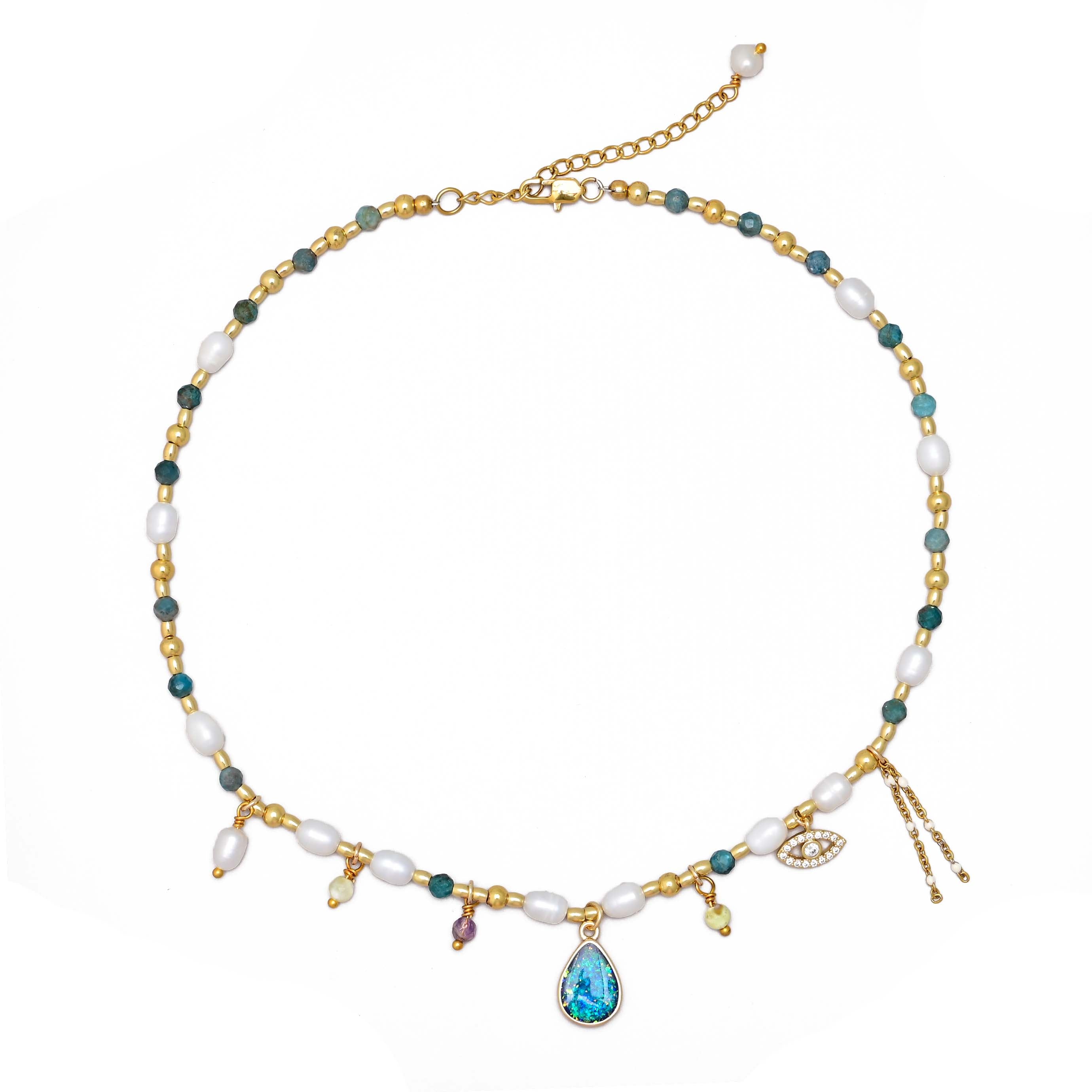Opal & Pearl Necklace