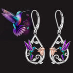 Hummingbird Necklace for Women with Bonus Earrings