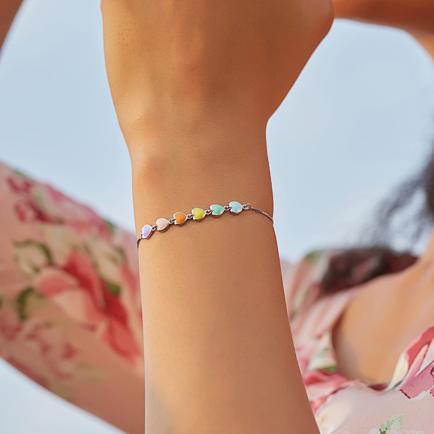 Sterling Silver Paw Print Bracelet — Adjustable Fit