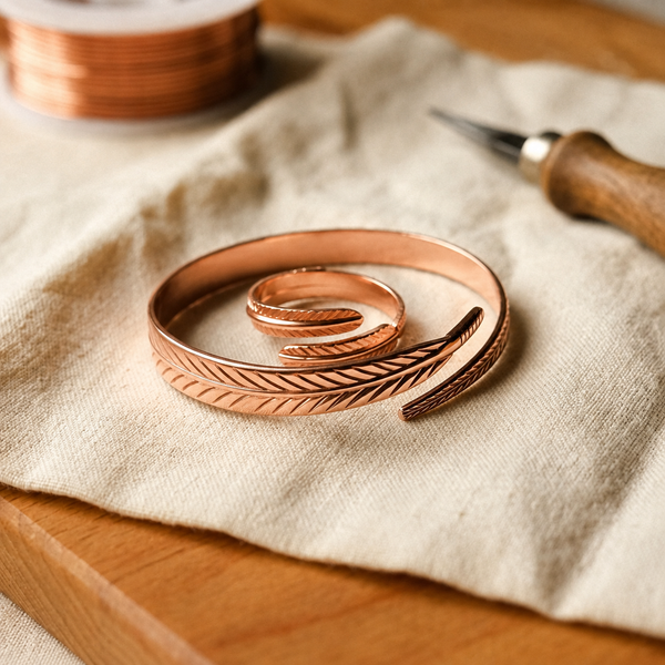 Roots | Copper Jewelry Set