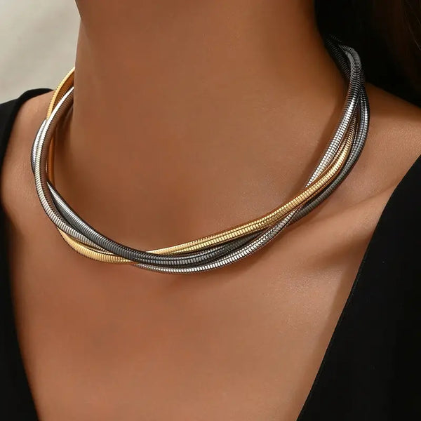 Vintage Chunky Layered Necklace