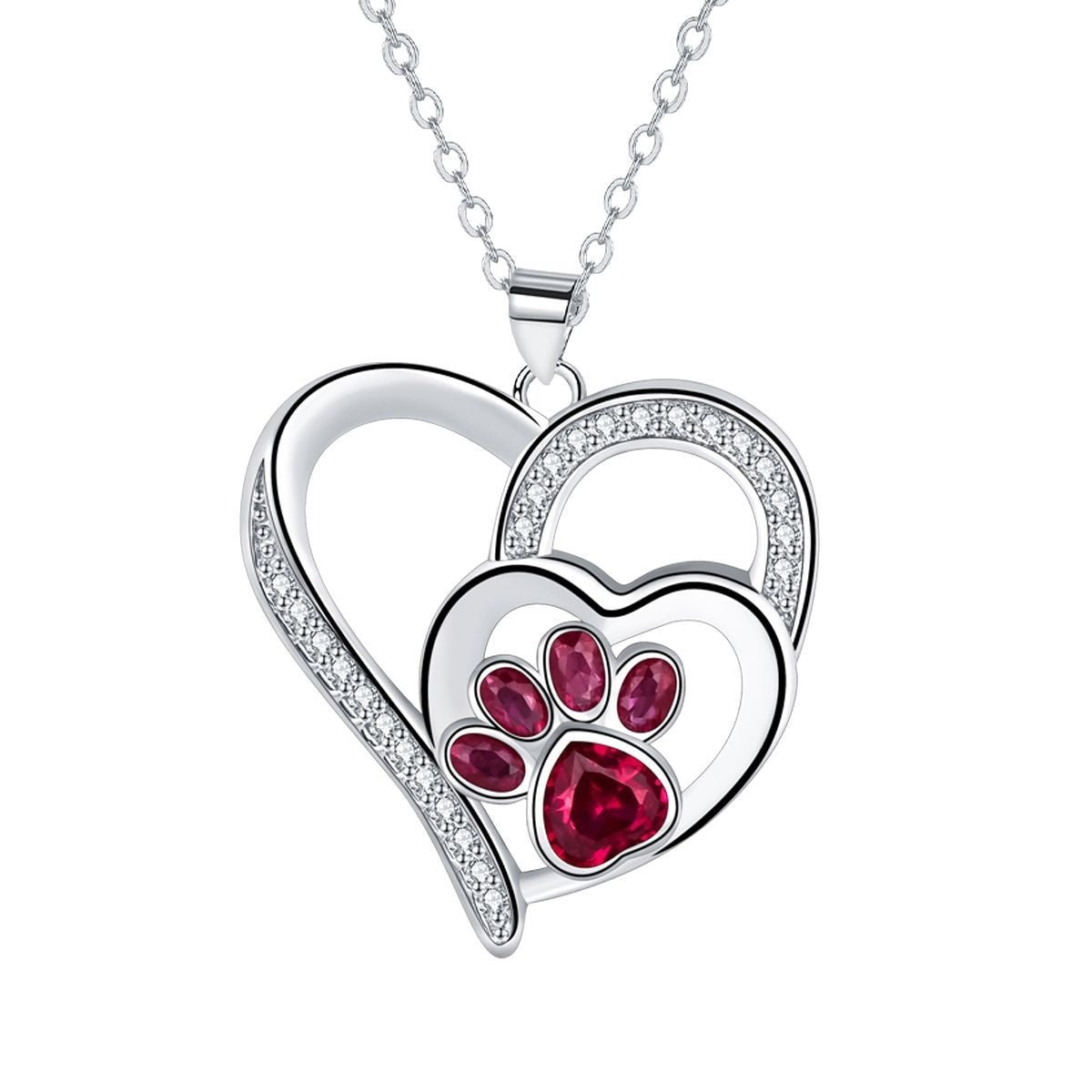 Delicate Paw Print Necklace