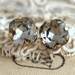 Vintage Grey Zirconia Earrings