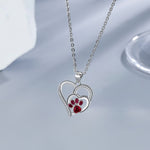 Delicate Paw Print Necklace