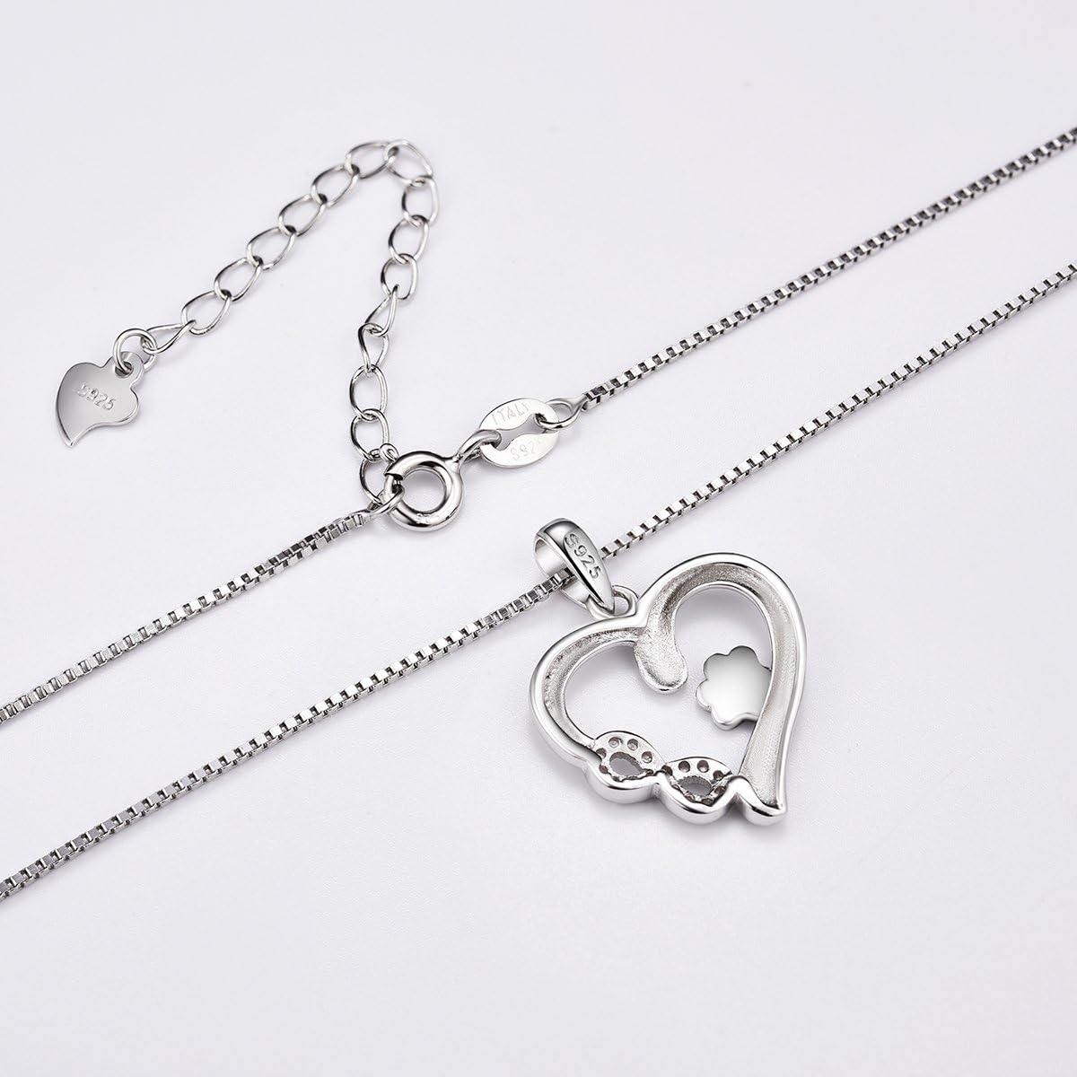 Paw & Heart Infinity Charm Necklace