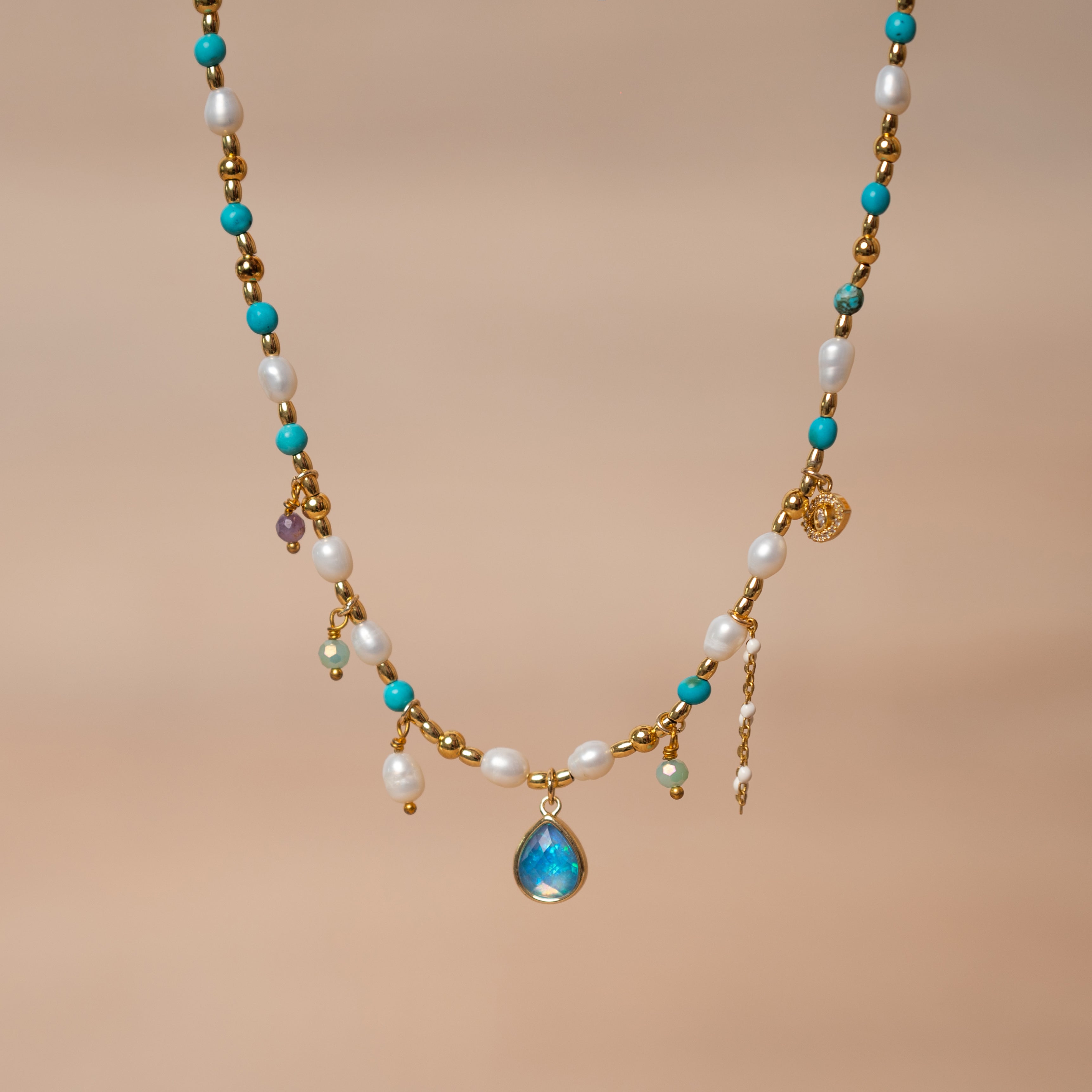 Opal & Pearl Necklace