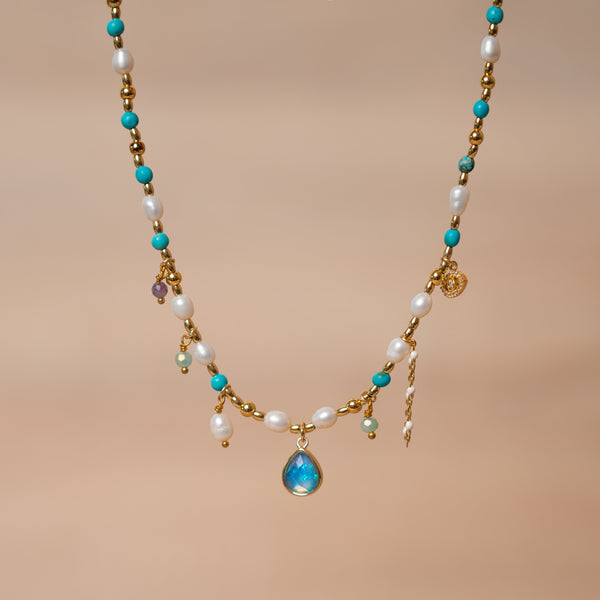 Opal & Pearl Necklace