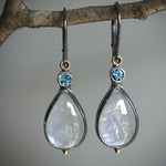 Vintage Drop Moonstone Earrings