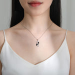 Infinity Heart Paw Print Necklace