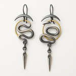 Onregelmatige Geometric Spiral Earrings Serpentine