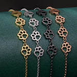 Sterling Silver Paw Print Bracelet – Adjustable Pasvorm