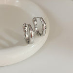 Vintage Irregular Gold & Silver Earrings