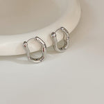Vintage Irregular Gold & Silver Earrings