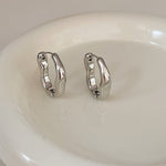 Vintage Irregular Gold & Silver Earrings