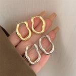 Vintage Irregular Gold & Silver Earrings