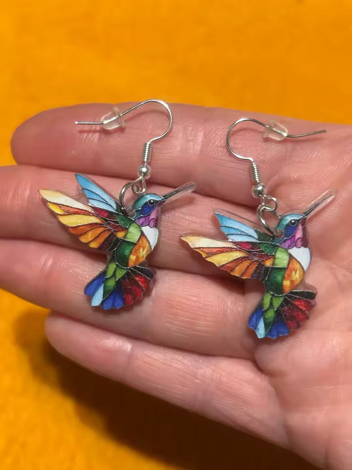 Hummingbird earrings