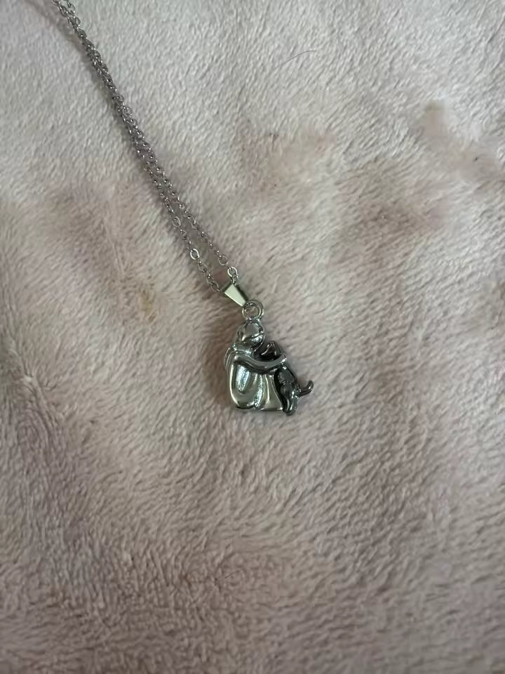 Girl and Dog Necklace