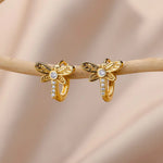 Crystal Dieren Hoop Earrings
