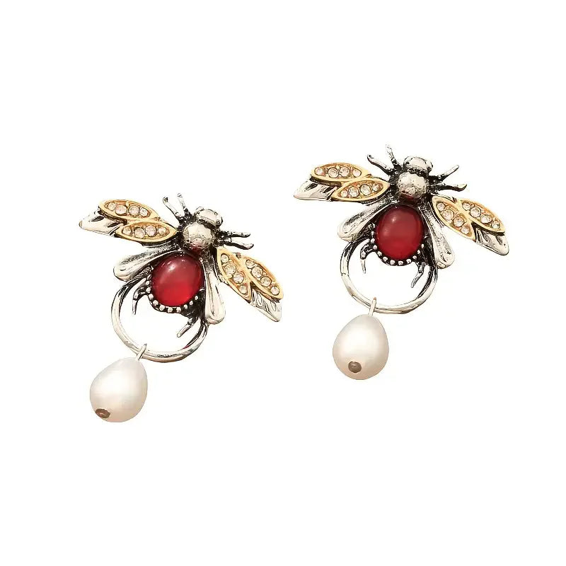 Vintage Bee Earrings