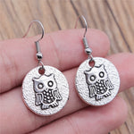 Vintage Owl Bohemian Drop Earrings