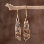 Hemelse Jasper Haak Earrings