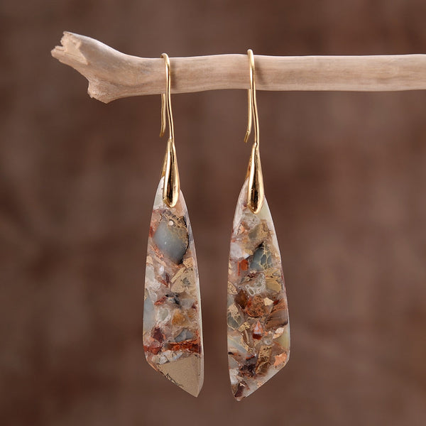 Hemelse Jasper Haak Earrings