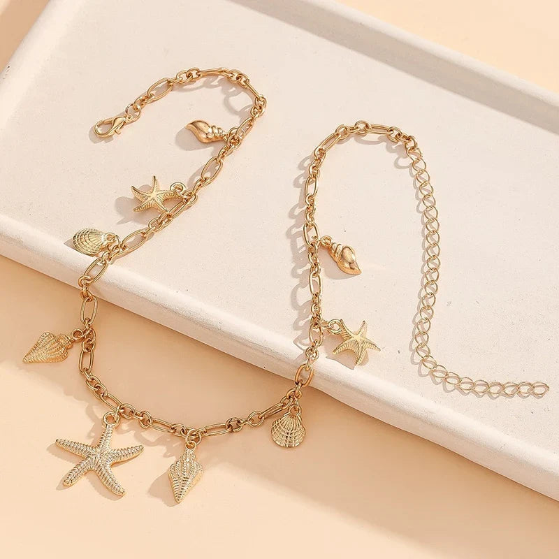 Ocean Dreams Starfish & Shell Necklace