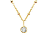 Delicate Birthstone Beaded Necklace