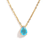 Crystal Drop Birthstone Necklace