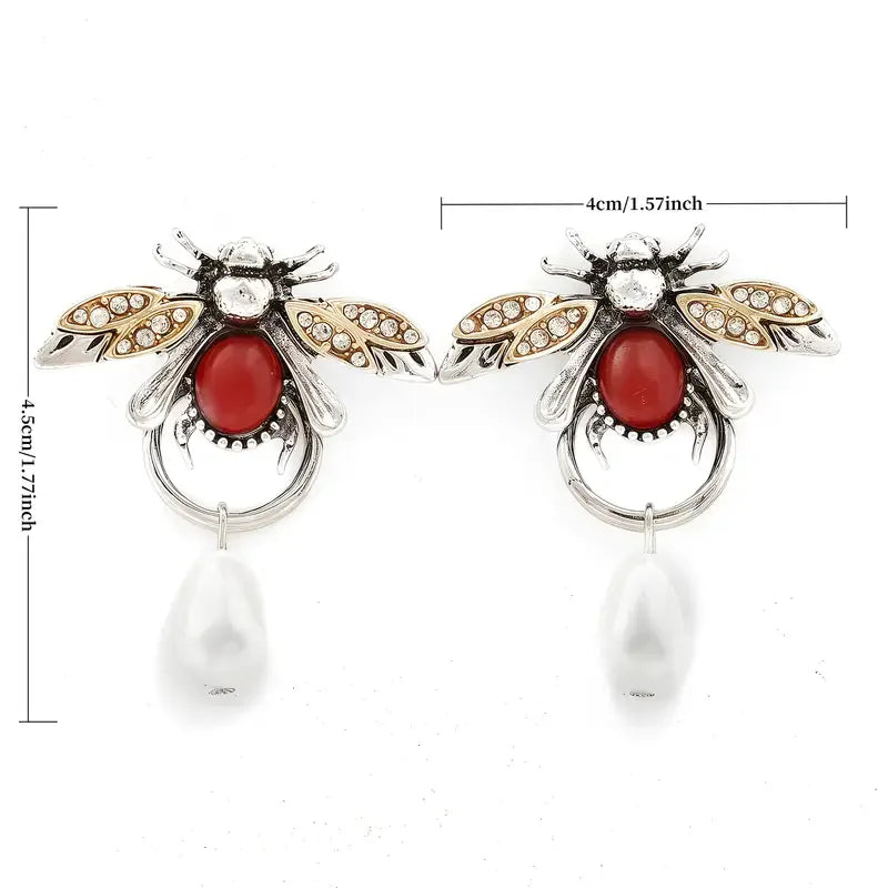 Vintage Bee Earrings