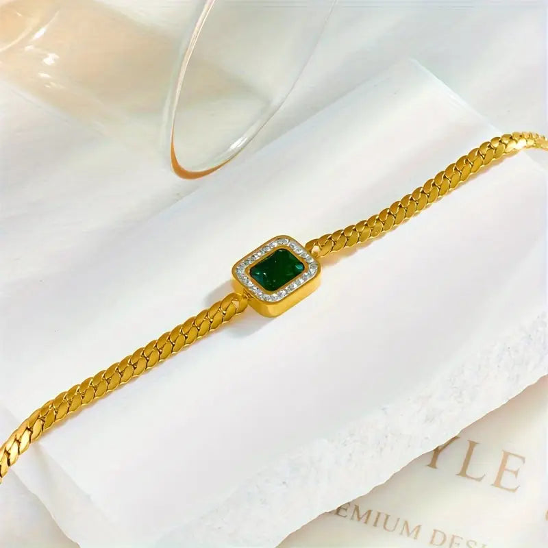 Ioanna Green Emerald Bracelet