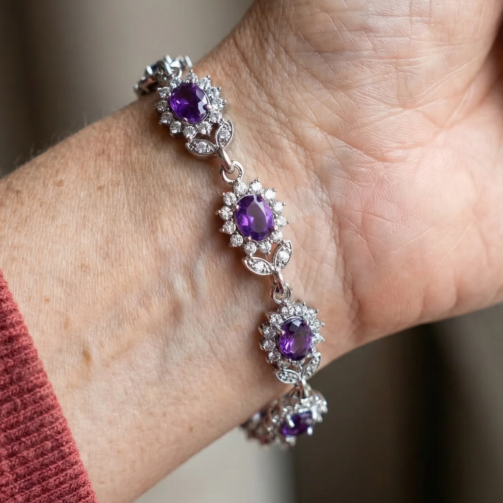 Rainbow White Gold Bracelet